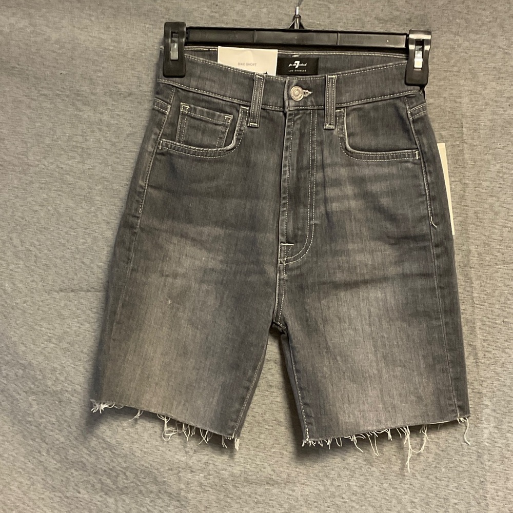 7 For All Mankind Charcoal Jean Shorts